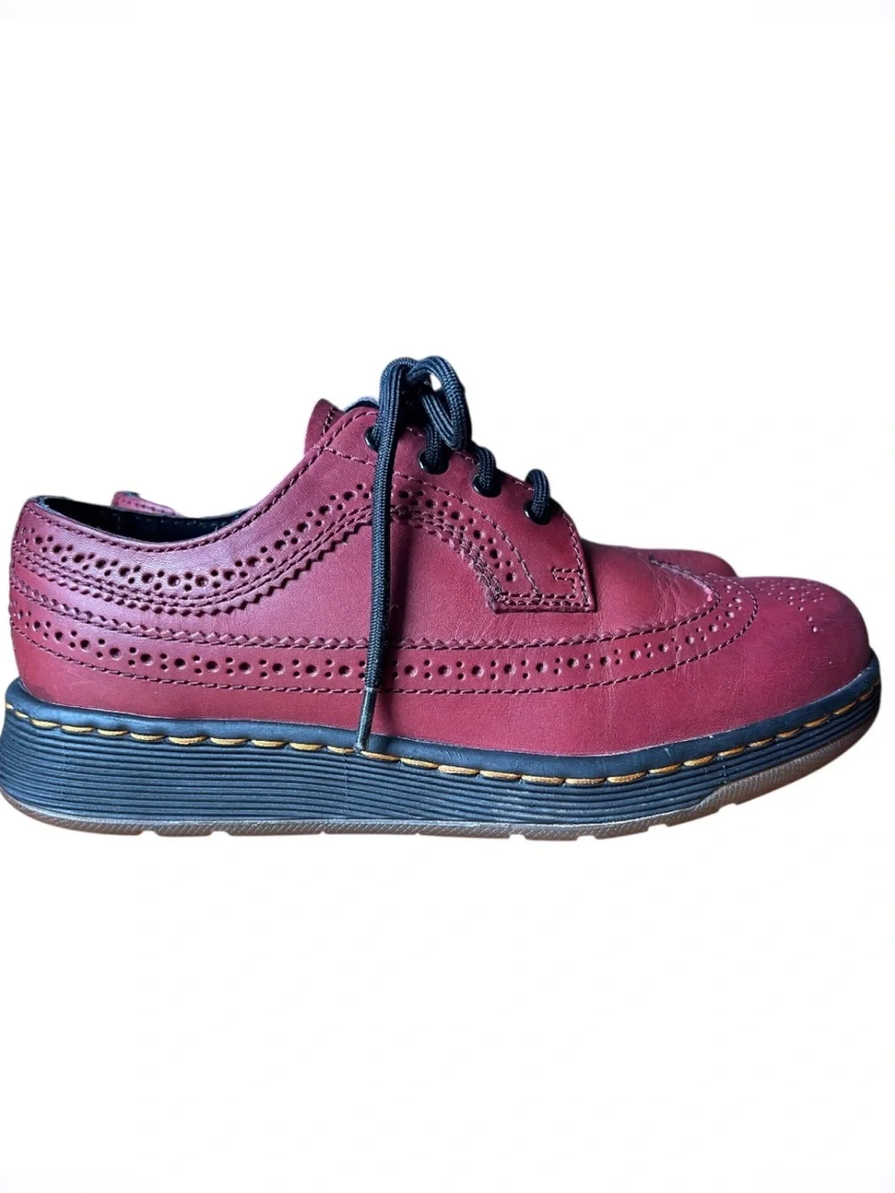 Dr. Martens Gabe Cherry Red Oxford Leather Shoes Men’s Size 5